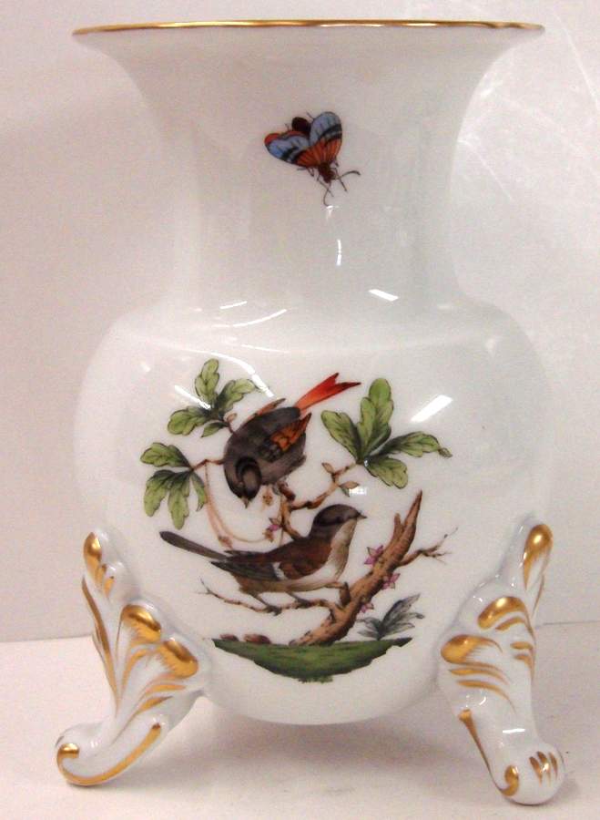 Rothschild Bird (RO) 6" Vase by Herend-1