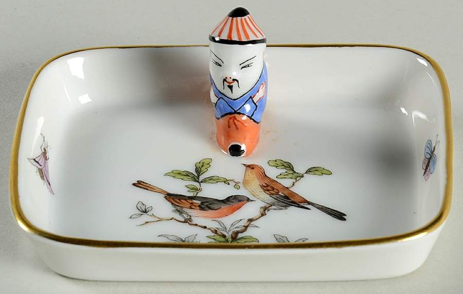 Rothschild Bird (RO) Small Ashtray by Herend-1