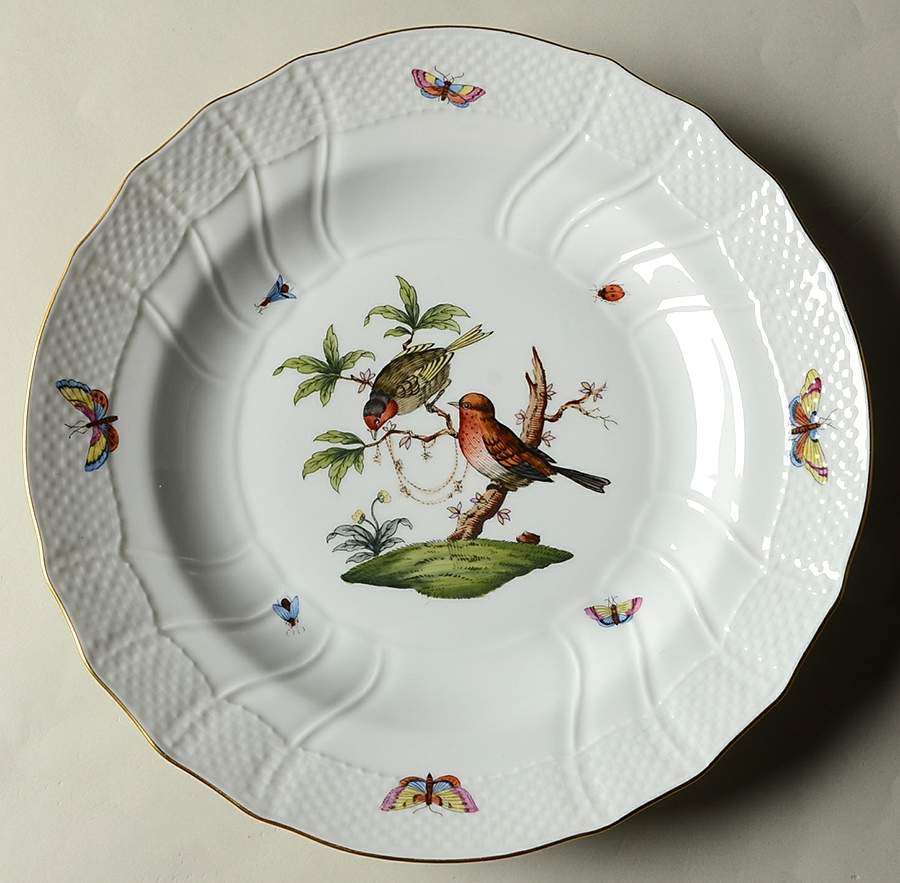 Rothschild Bird (RO) Dinner Plate by Herend-1