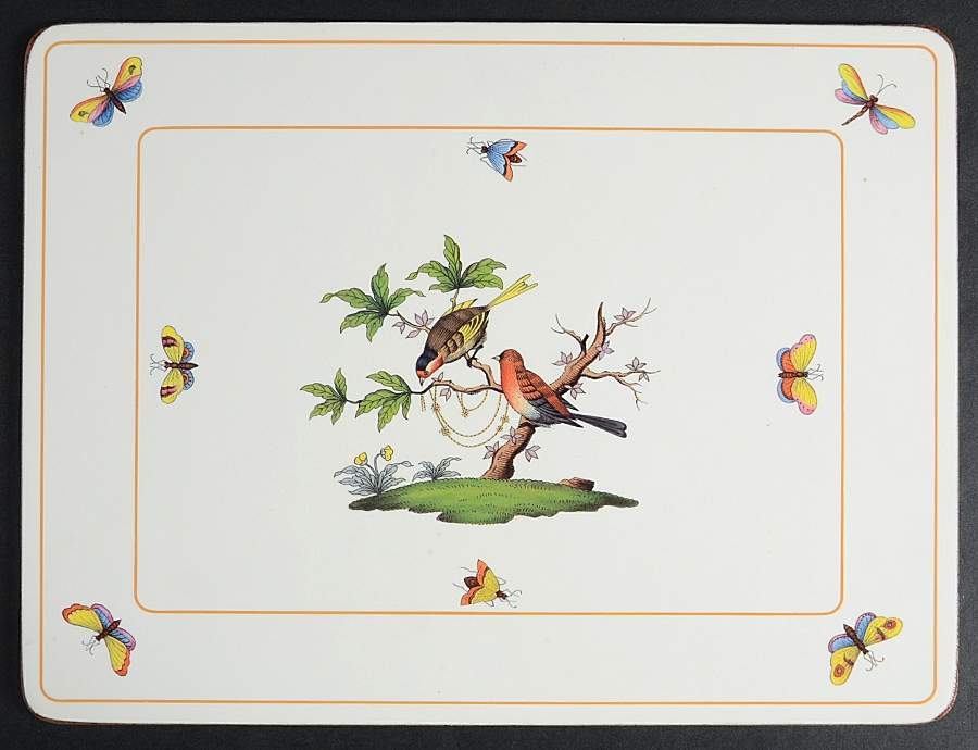 Rothschild Bird (RO) Corkboard Placemat by Herend-1