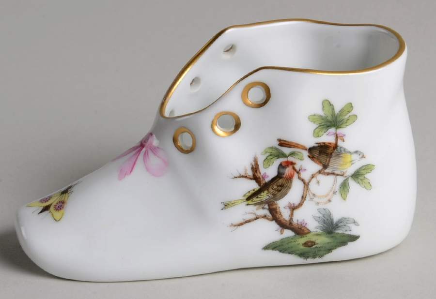 Rothschild Bird (RO) Baby Shoe by Herend-1