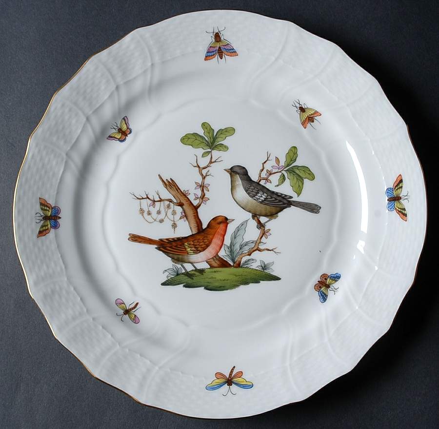 Rothschild Bird (RO) Luncheon Plate by Herend-1