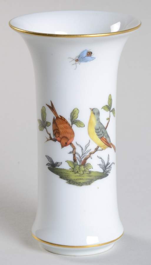 Rothschild Bird (RO) 4" Small Vase by Herend-1