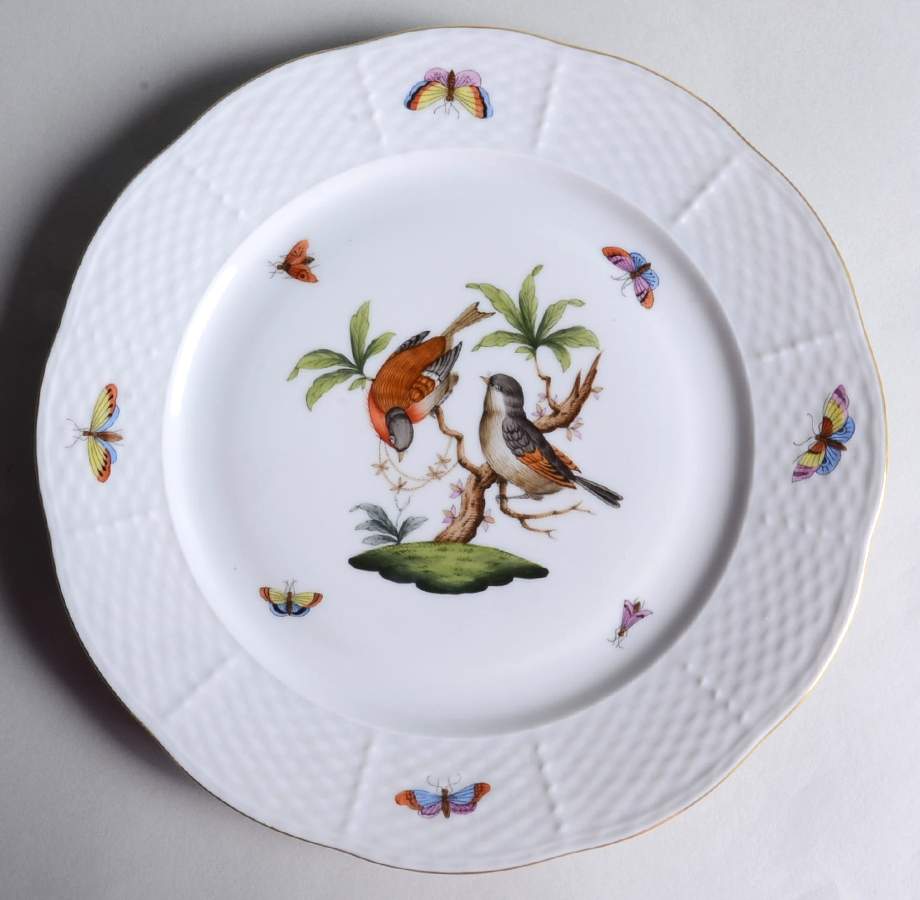 Rothschild Bird (RO) Luncheon Plate by Herend-1