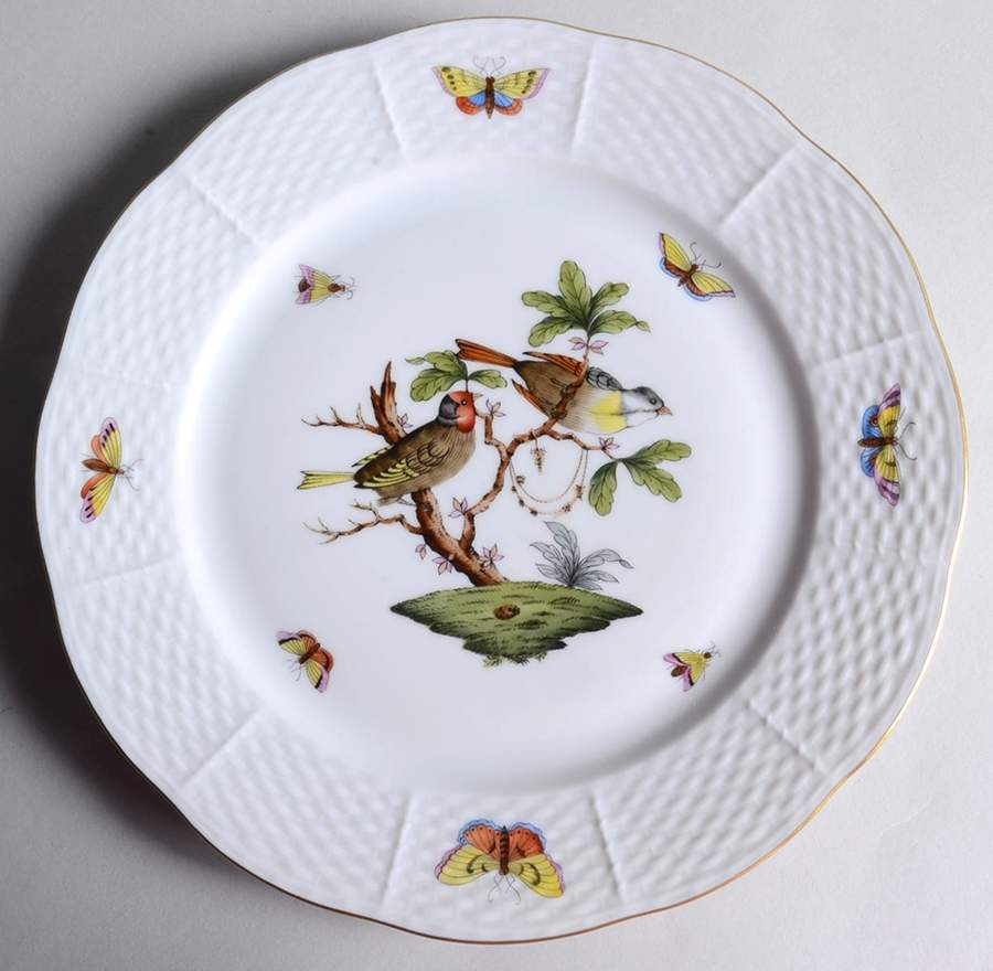 Rothschild Bird (RO) Luncheon Plate by Herend-1