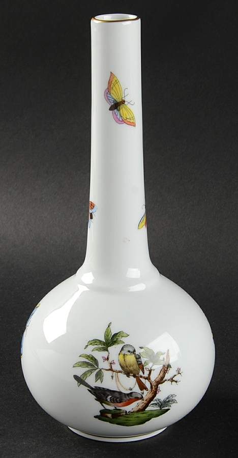 Rothschild Bird (RO) 7" Bud Vase by Herend-1