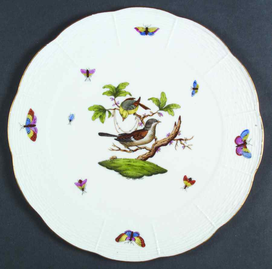Rothschild Bird (RO) Gateau Plate by Herend-1