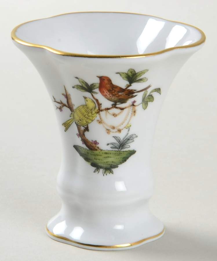 Rothschild Bird (RO) 2" Vase by Herend-1