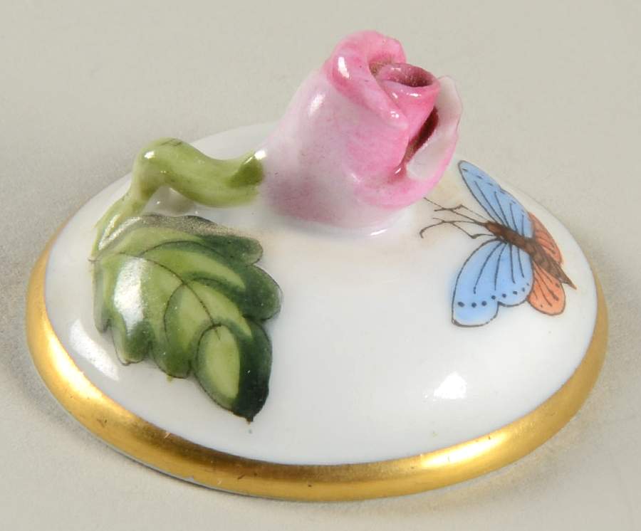 Rothschild Bird (RO) Lid for Ink Stand (For INK2M1) by Herend-1