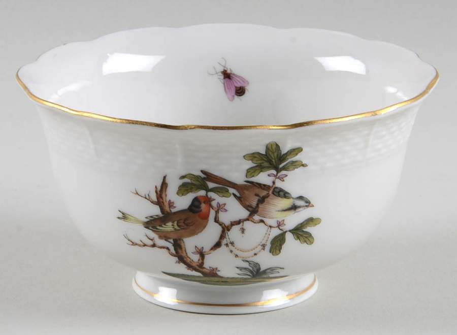 Rothschild Bird (RO) Open Sugar Bowl by Herend-1