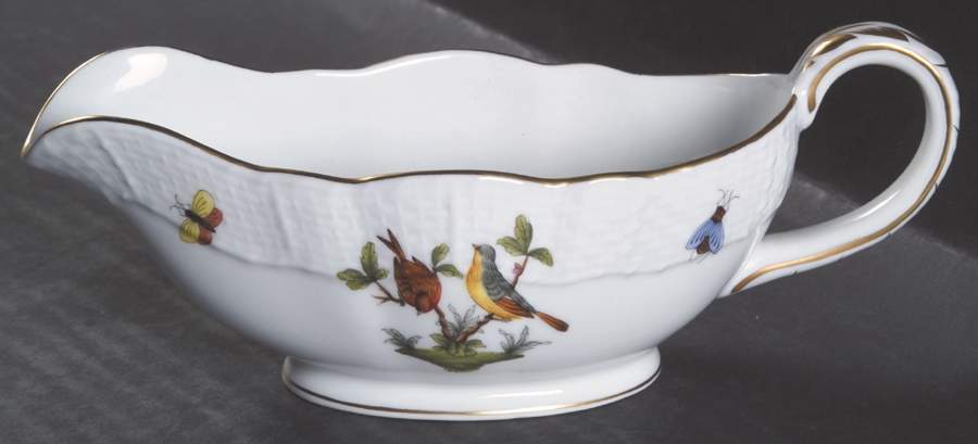 Rothschild Bird (RO) Open Sauce Boat by Herend-1