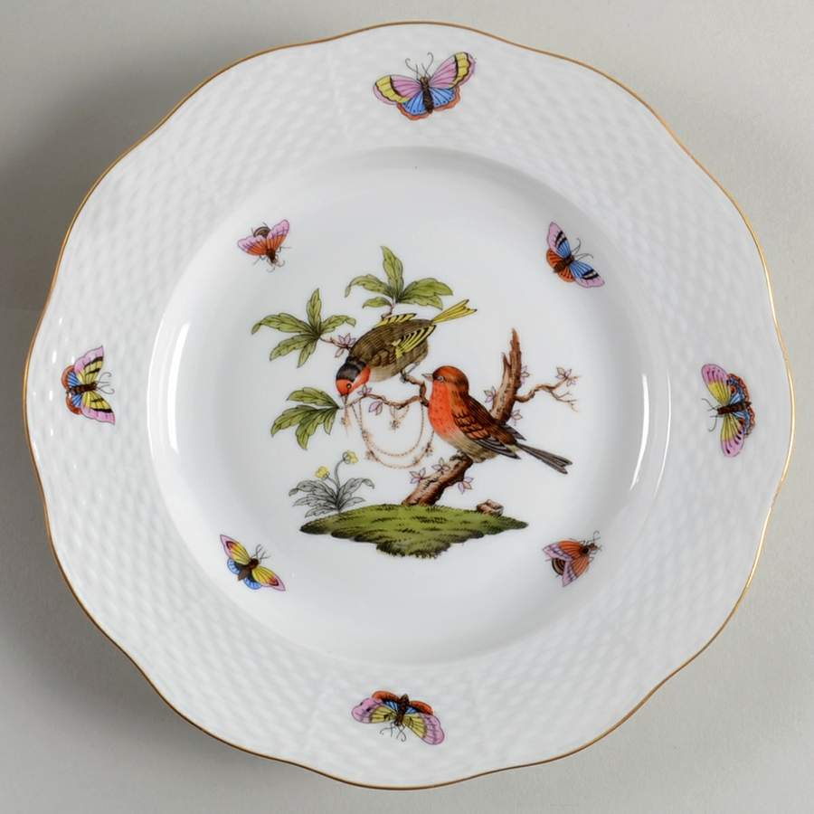 Rothschild Bird (RO) Dessert/Pie Plate by Herend-1