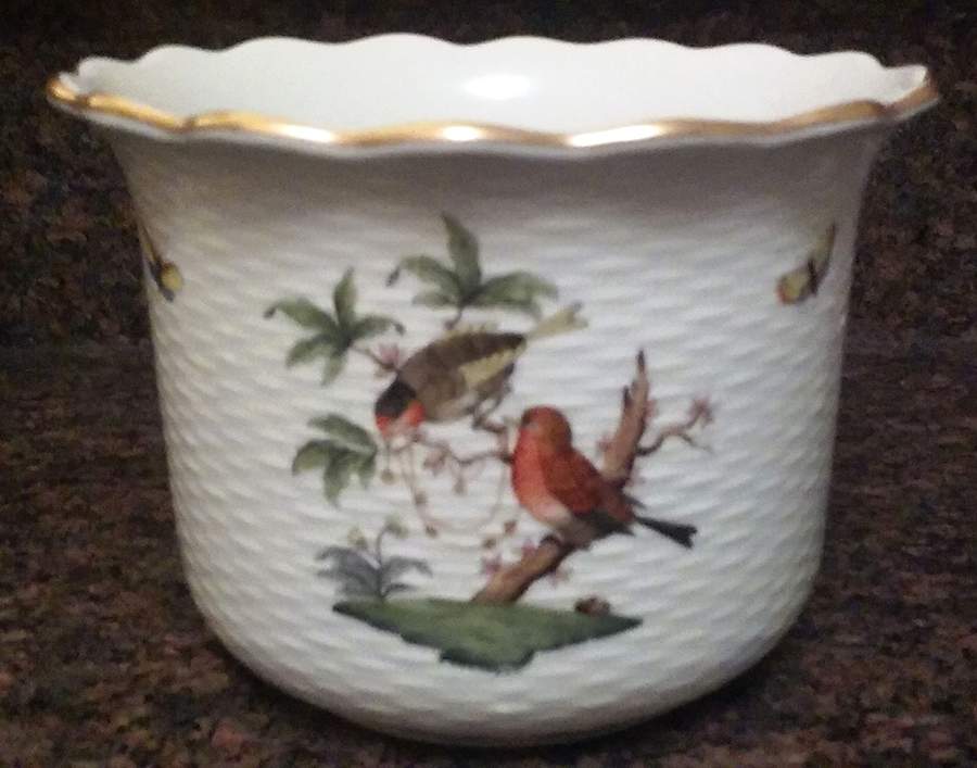 Rothschild Bird (RO) 5" Cachepot by Herend-1