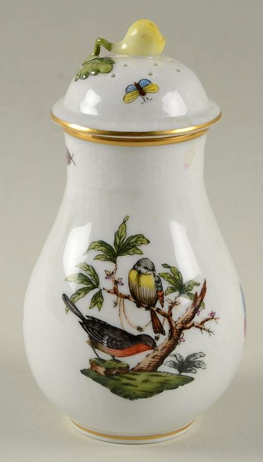 Rothschild Bird (RO) Sugar Shaker & Lid by Herend-1