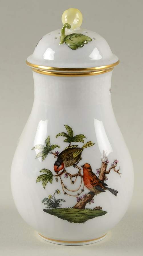 Rothschild Bird (RO) Sugar Shaker & Lid by Herend-1