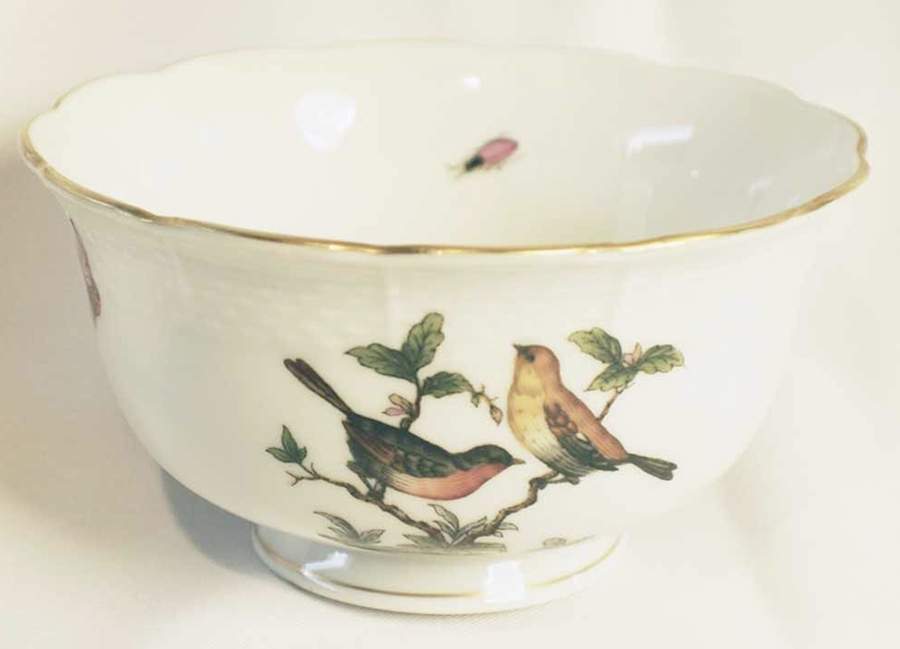 Rothschild Bird (RO) Open Sugar Bowl by Herend-1