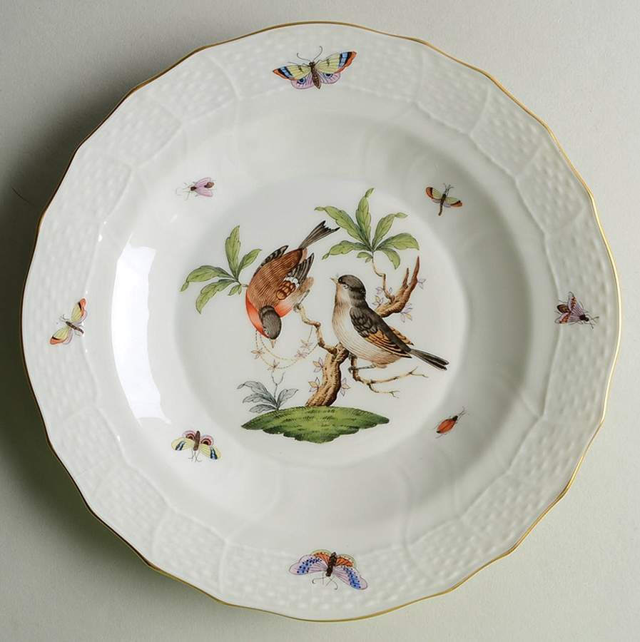 Rothschild Bird (RO) Dessert/Pie Plate by Herend-1