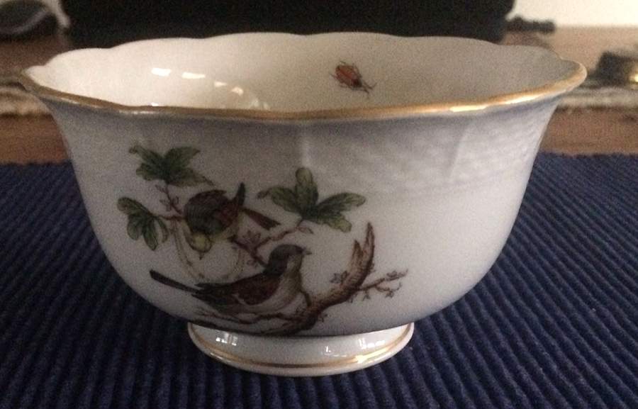 Rothschild Bird (RO) Open Sugar Bowl by Herend-1