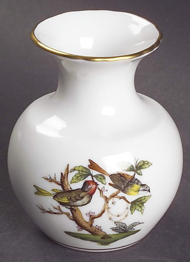Rothschild Bird (RO) 2" Mini Bud Vase by Herend-1