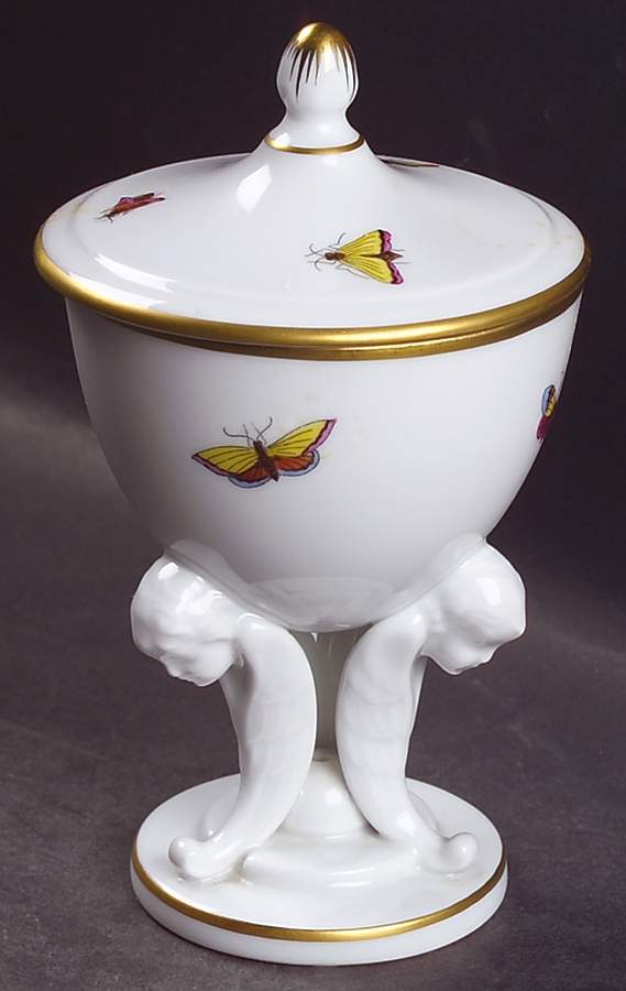 Rothschild Bird (RO) Round Trinket Box & Lid by Herend-1