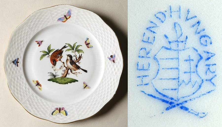 Rothschild Bird (RO) Salad Plate by Herend-1