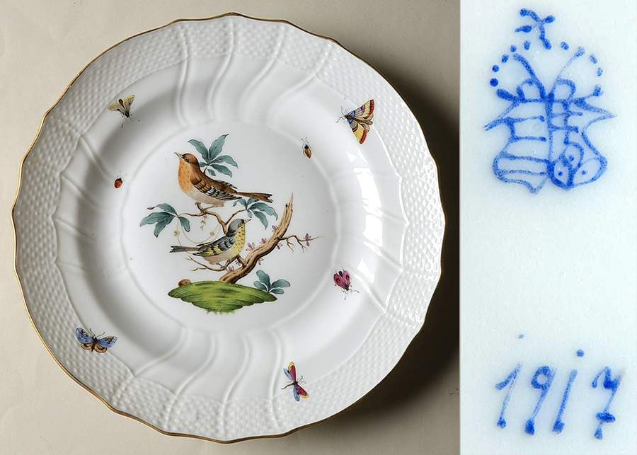 Rothschild Bird (RO) Dinner Plate by Herend-1