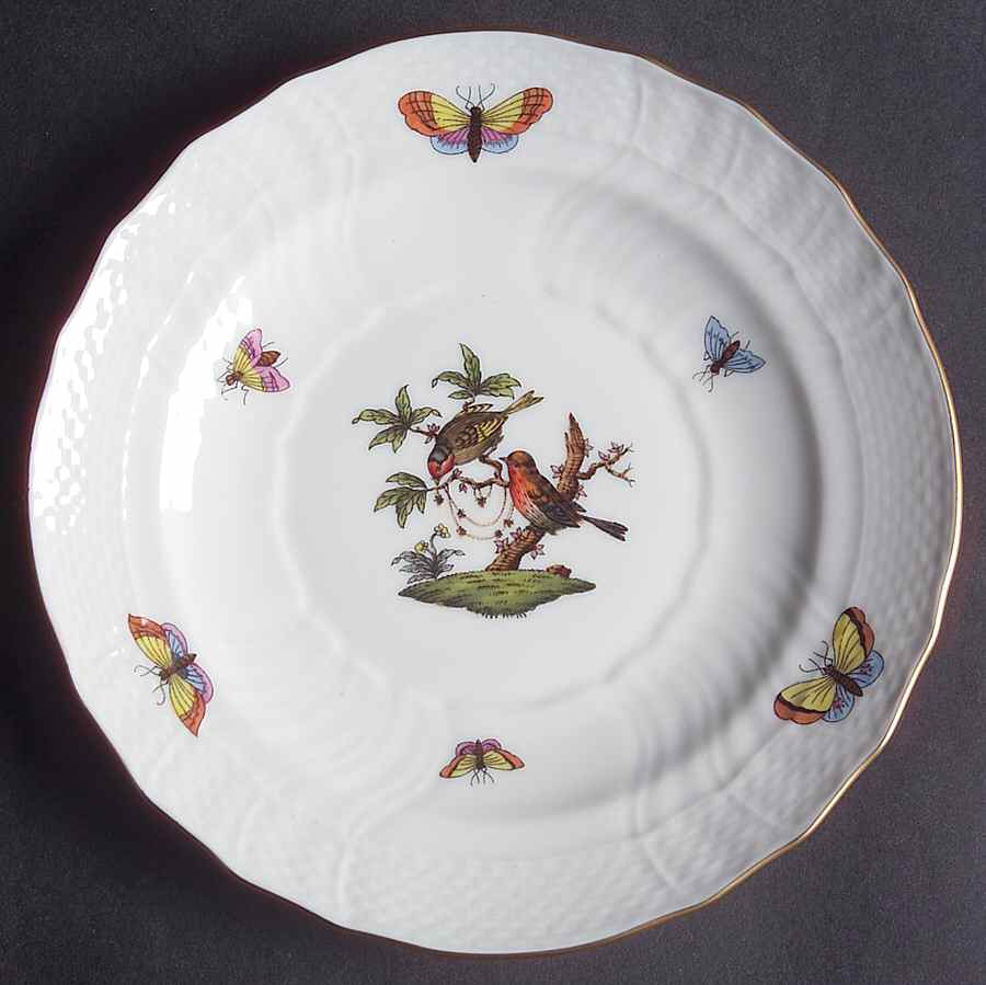 Rothschild Bird (RO) Bread & Butter Plate by Herend-1