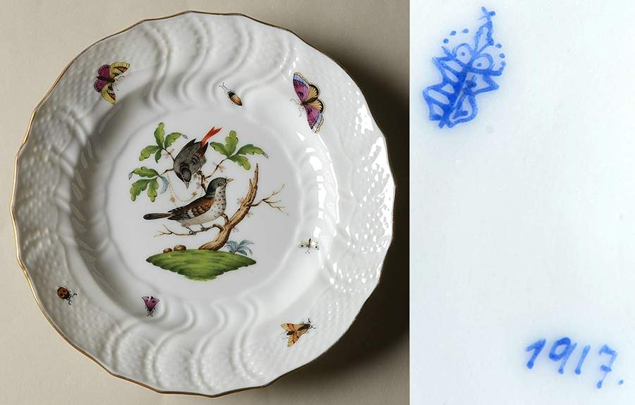 Rothschild Bird (RO) Salad Plate by Herend-1