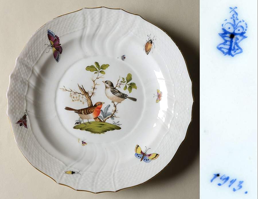 Rothschild Bird (RO) Luncheon Plate by Herend-1