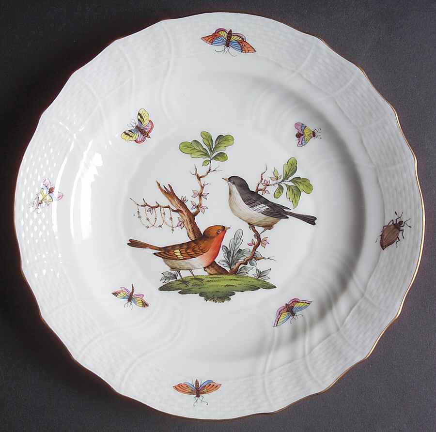 Rothschild Bird (RO) Luncheon Plate by Herend-1