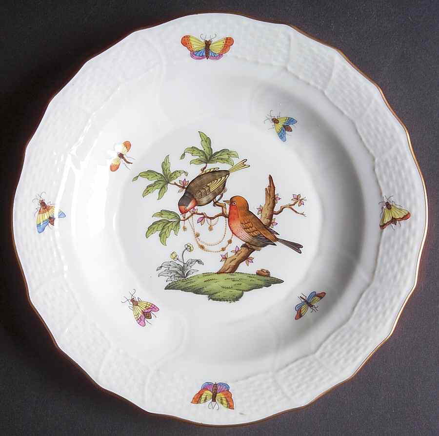 Rothschild Bird (RO) Dessert/Pie Plate by Herend-1