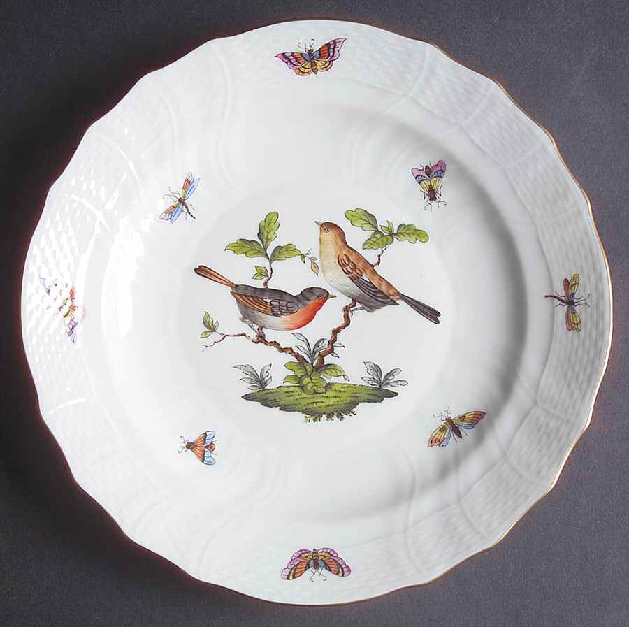 Rothschild Bird (RO) Luncheon Plate by Herend-1