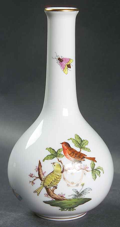Rothschild Bird (RO) 5" Bud Vase by Herend-1