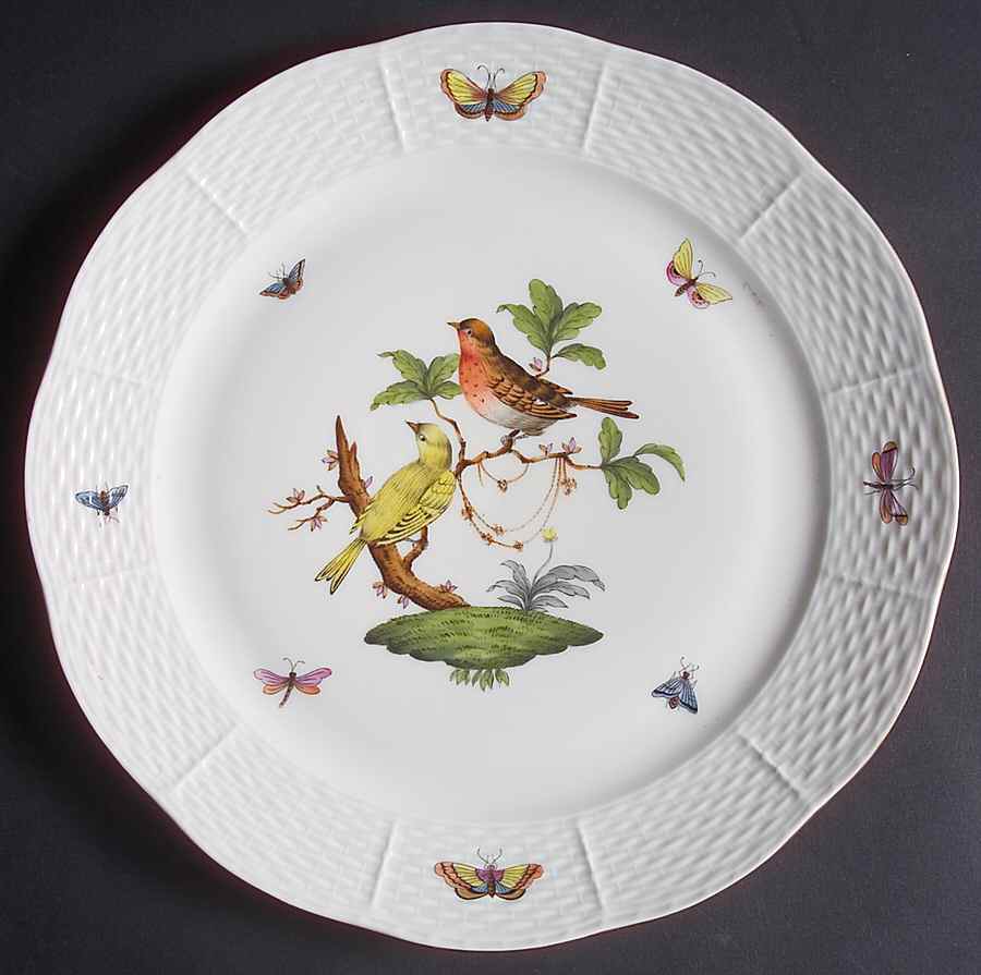 Rothschild Bird (RO) Dinner Plate by Herend-1