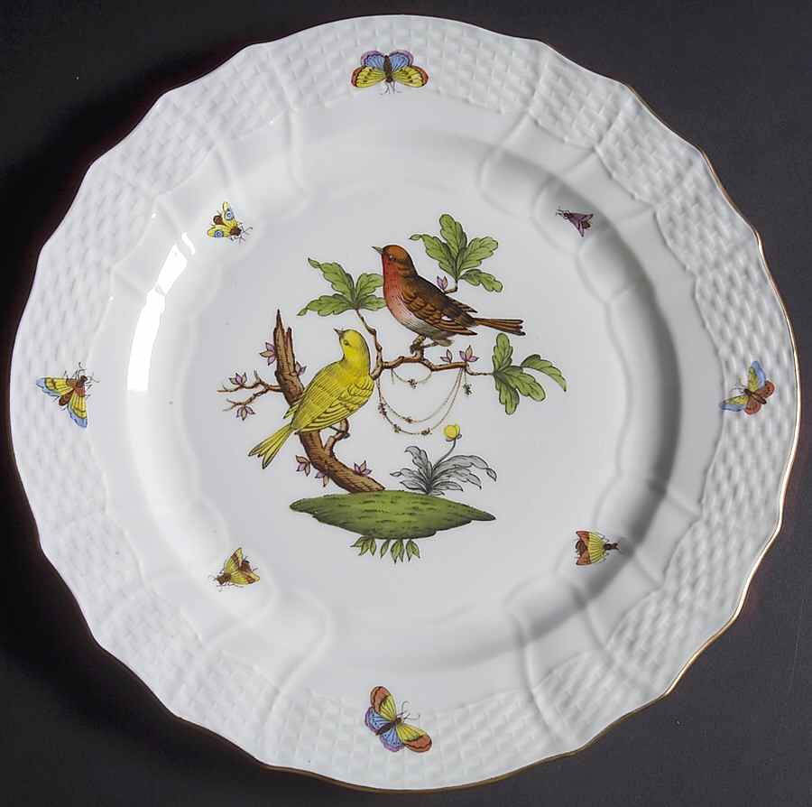 Rothschild Bird (RO) Service Plate (Charger) by Herend-1