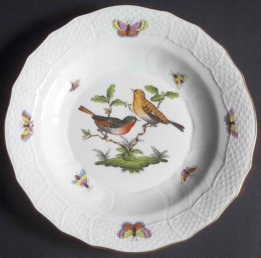 Rothschild Bird (RO) Dessert/Pie Plate by Herend-1
