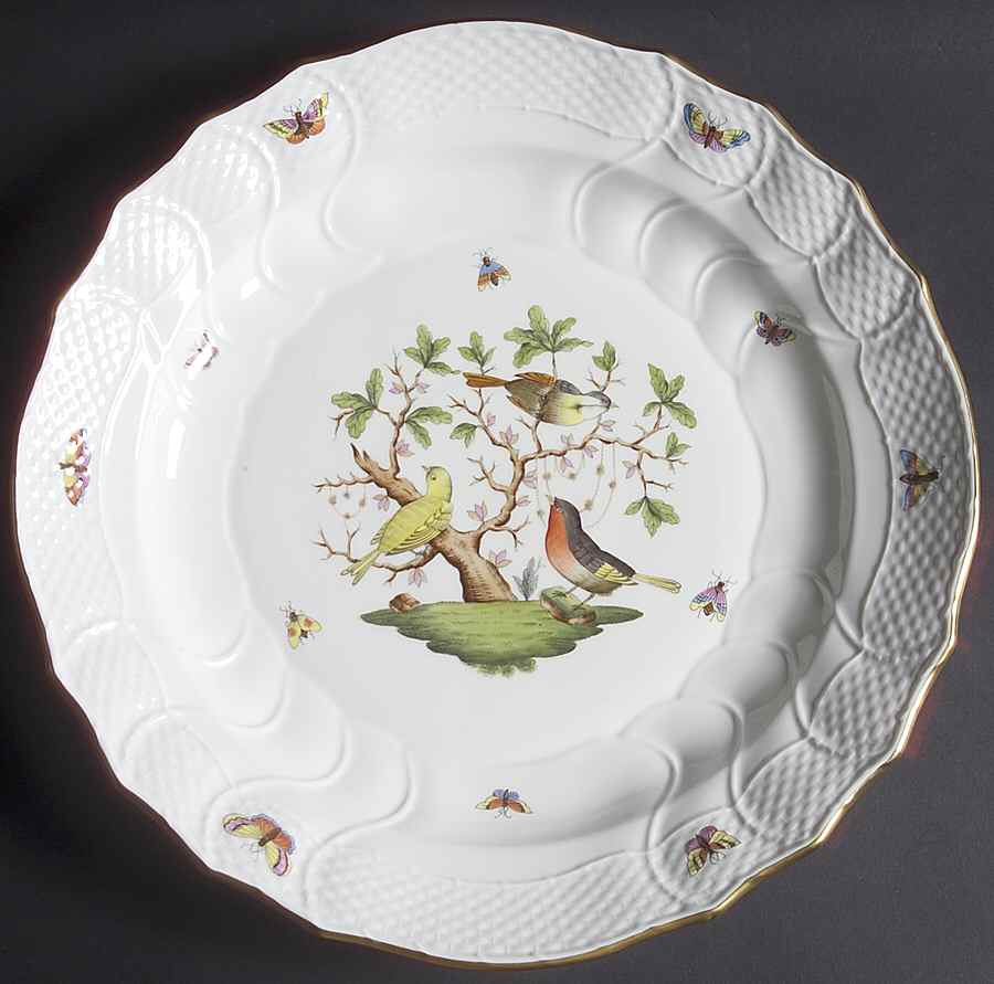 Rothschild Bird (RO) 13" Chop Plate (Round Platter) by Herend-1