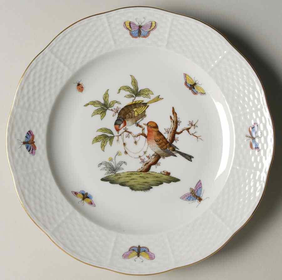 Rothschild Bird (RO) Luncheon Plate by Herend-1