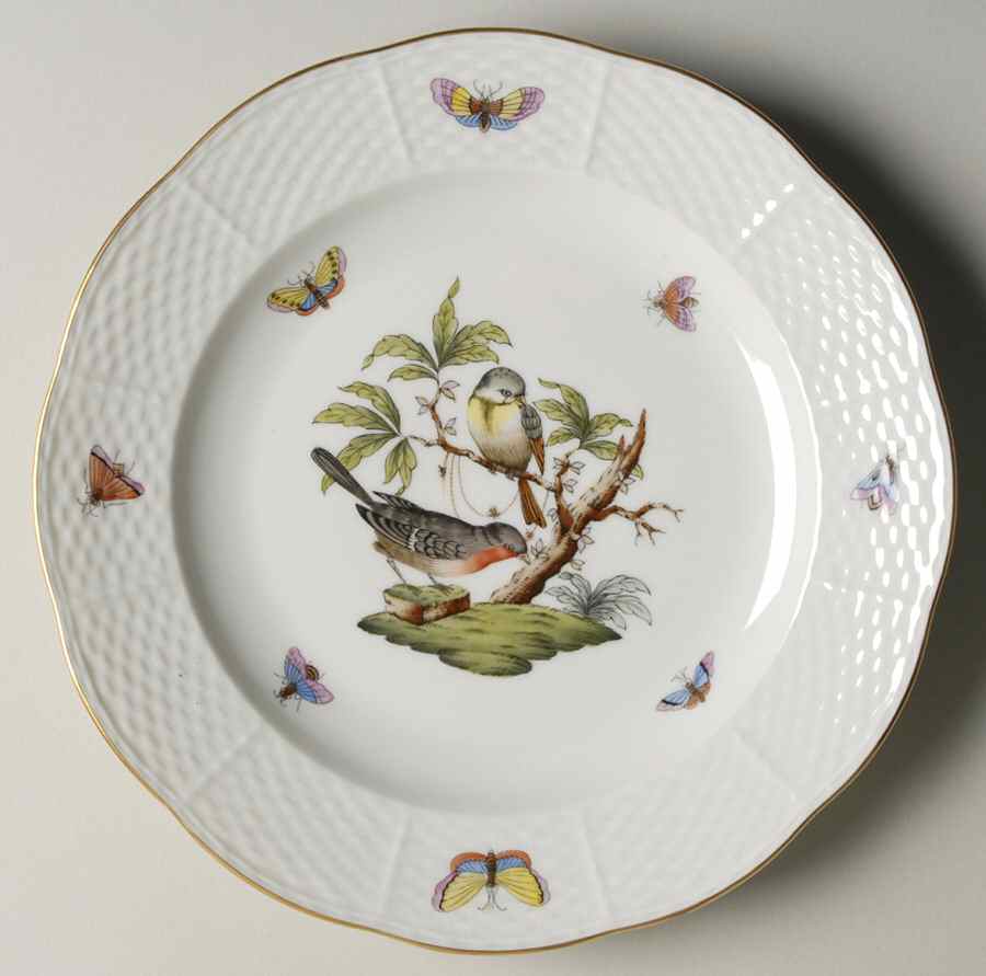 Rothschild Bird (RO) Luncheon Plate by Herend-1