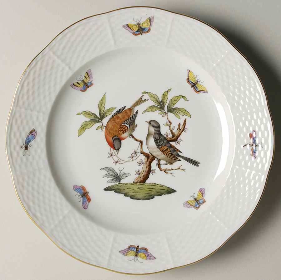 Rothschild Bird (RO) Luncheon Plate by Herend-1