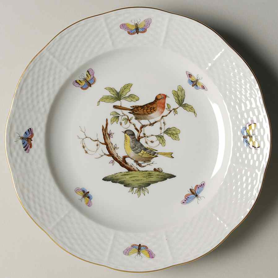 Rothschild Bird (RO) Luncheon Plate by Herend-1