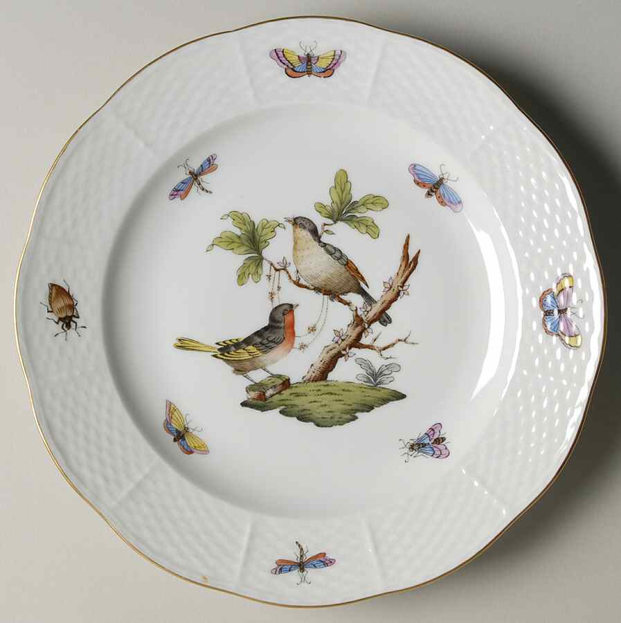 Rothschild Bird (RO) Luncheon Plate by Herend-1