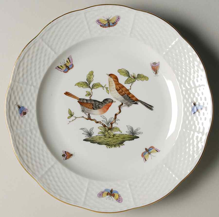 Rothschild Bird (RO) Luncheon Plate by Herend-1