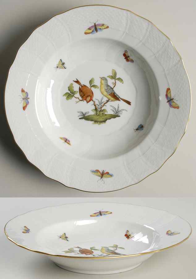 Rothschild Bird (RO) Rim Soup Bowl by Herend-1
