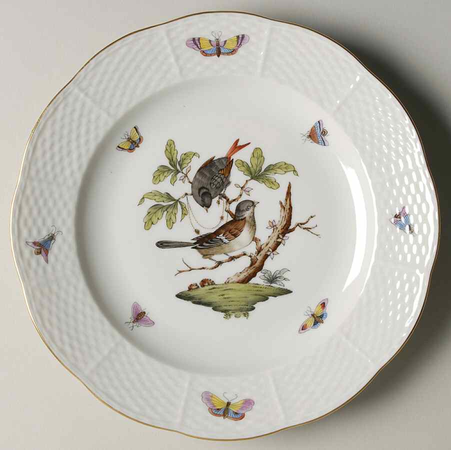 Rothschild Bird (RO) Luncheon Plate by Herend-1