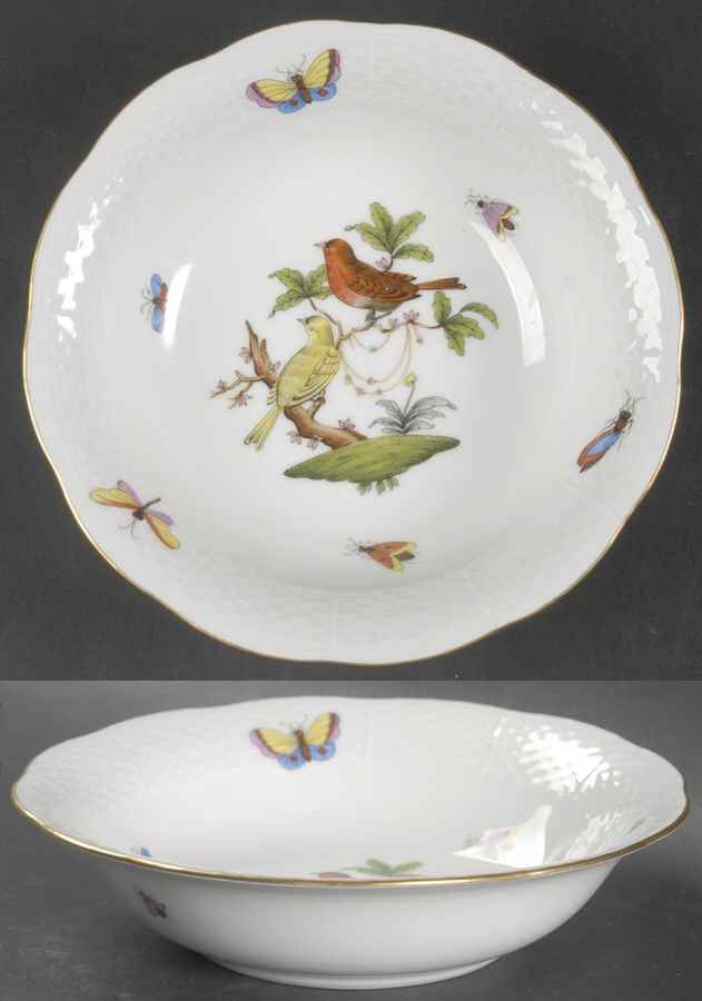 Rothschild Bird (RO) Oatmeal Bowl by Herend-1