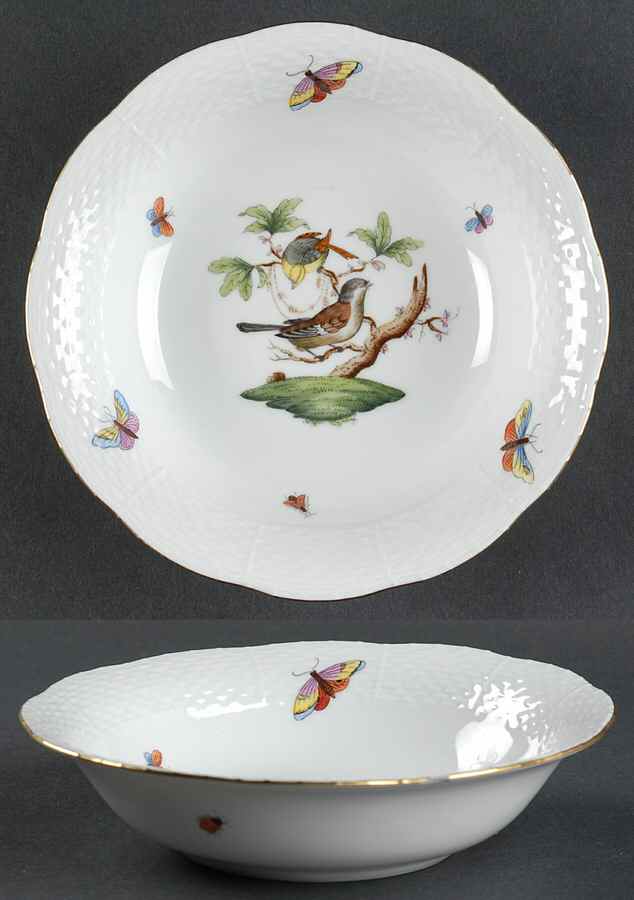 Rothschild Bird (RO) Oatmeal Bowl by Herend-1