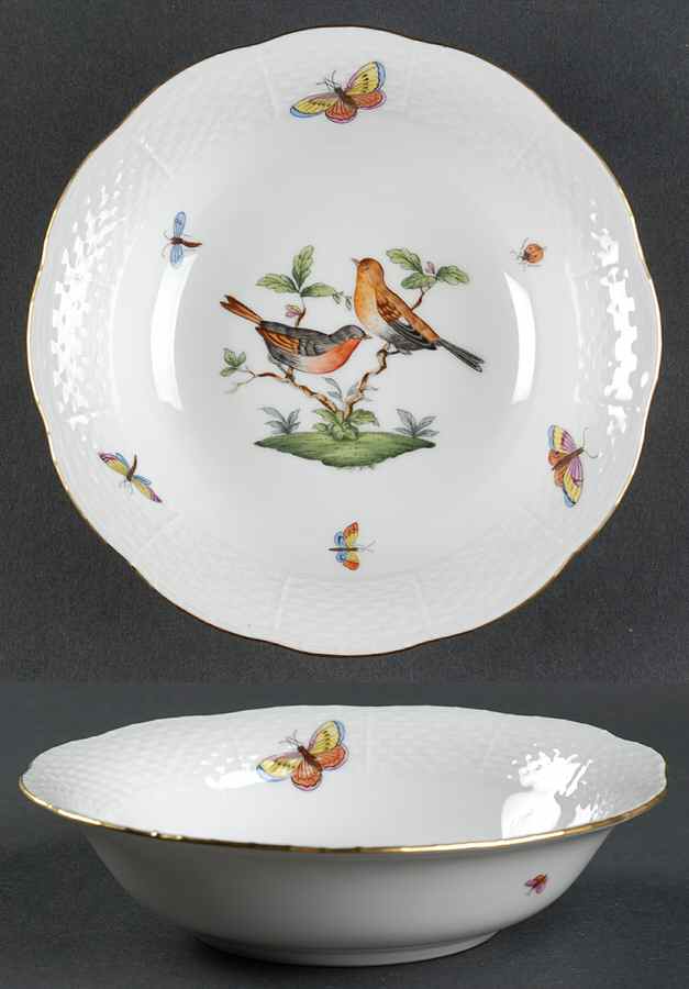 Rothschild Bird (RO) Oatmeal Bowl by Herend-1