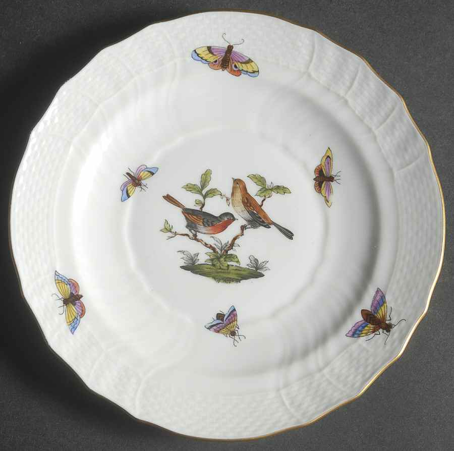Rothschild Bird (RO) Bread & Butter Plate by Herend-1