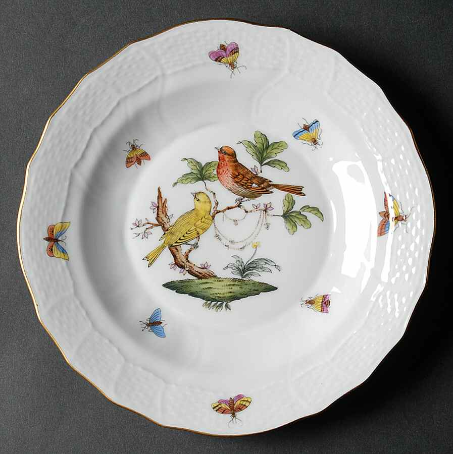 Rothschild Bird (RO) Dessert/Pie Plate by Herend-1